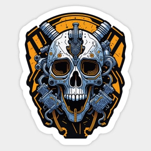 Mecha Skull S03 D79 Sticker